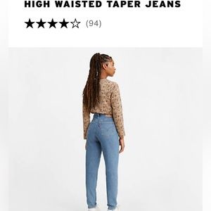 LEVI High Waisted Taper Jeans